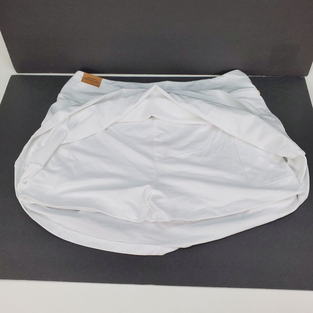 Pink Victoria's Secret‎ White High Waist V Crossover Skort XXL New